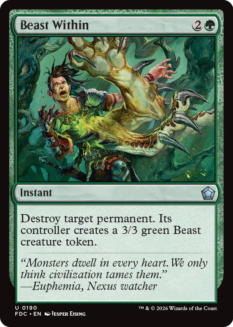 Beast Within [Foundations Commander] | Lots Moore NSW