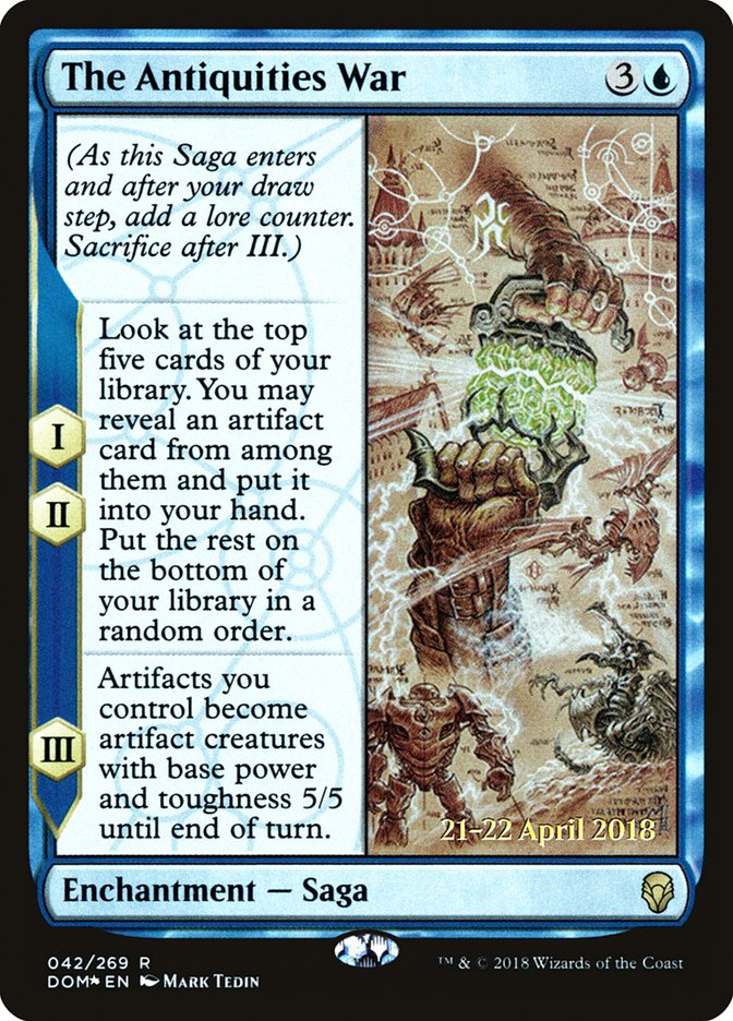 The Antiquities War [Dominaria Prerelease Promos] | Lots Moore NSW