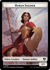 Human Soldier // Elemental (0025) Double-Sided Token [Commander Masters Tokens] | Lots Moore NSW