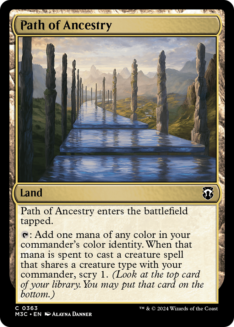 Path of Ancestry (Ripple Foil) [Modern Horizons 3 Commander] | Lots Moore NSW