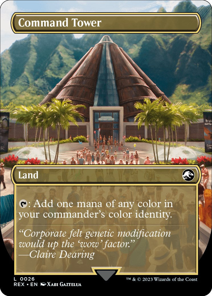 Command Tower // Command Tower (Borderless) [Jurassic World Collection] | Lots Moore NSW