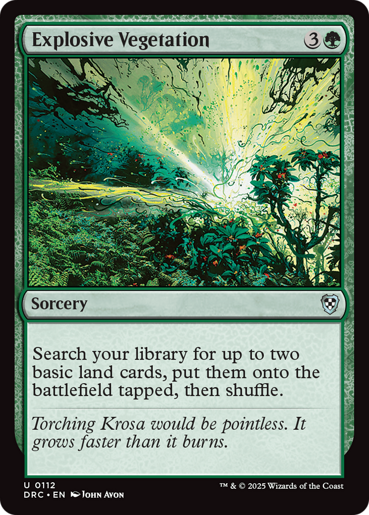 Explosive Vegetation [Aetherdrift Commander] | Lots Moore NSW
