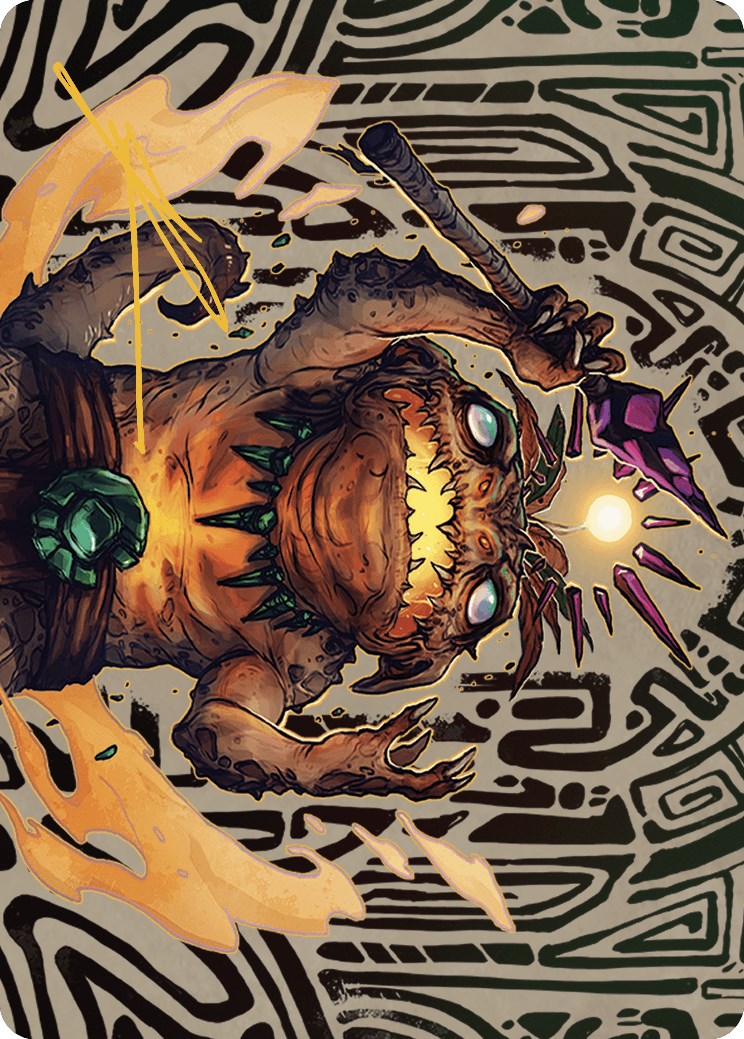 Zoyowa Lava-Tongue Art Card (Gold-Stamped Signature) [The Lost Caverns of Ixalan Art Series] | Lots Moore NSW