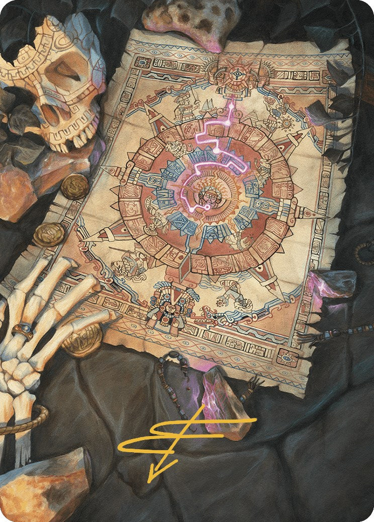 Map Token Art Card (Gold-Stamped Signature) [The Lost Caverns of Ixalan Art Series] | Lots Moore NSW