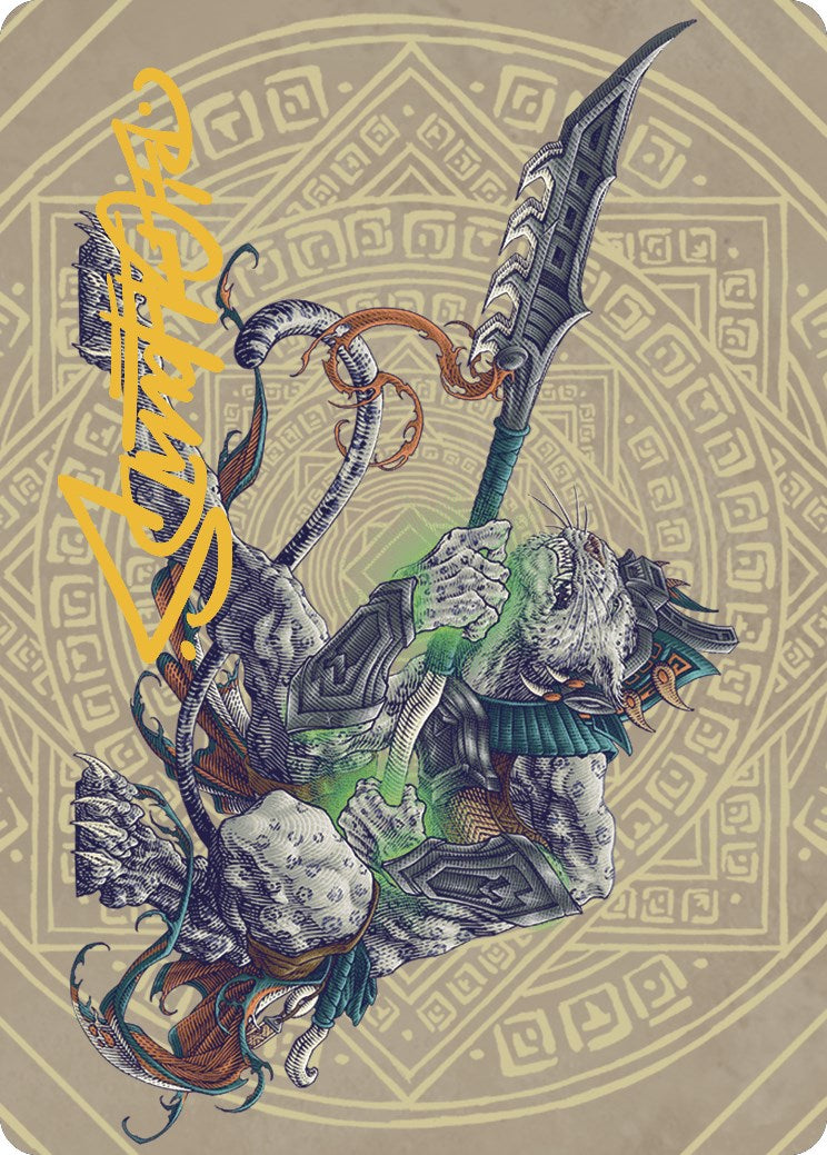 Kutzil, Malamet Exemplar Art Card (Gold-Stamped Signature) [The Lost Caverns of Ixalan Art Series] | Lots Moore NSW