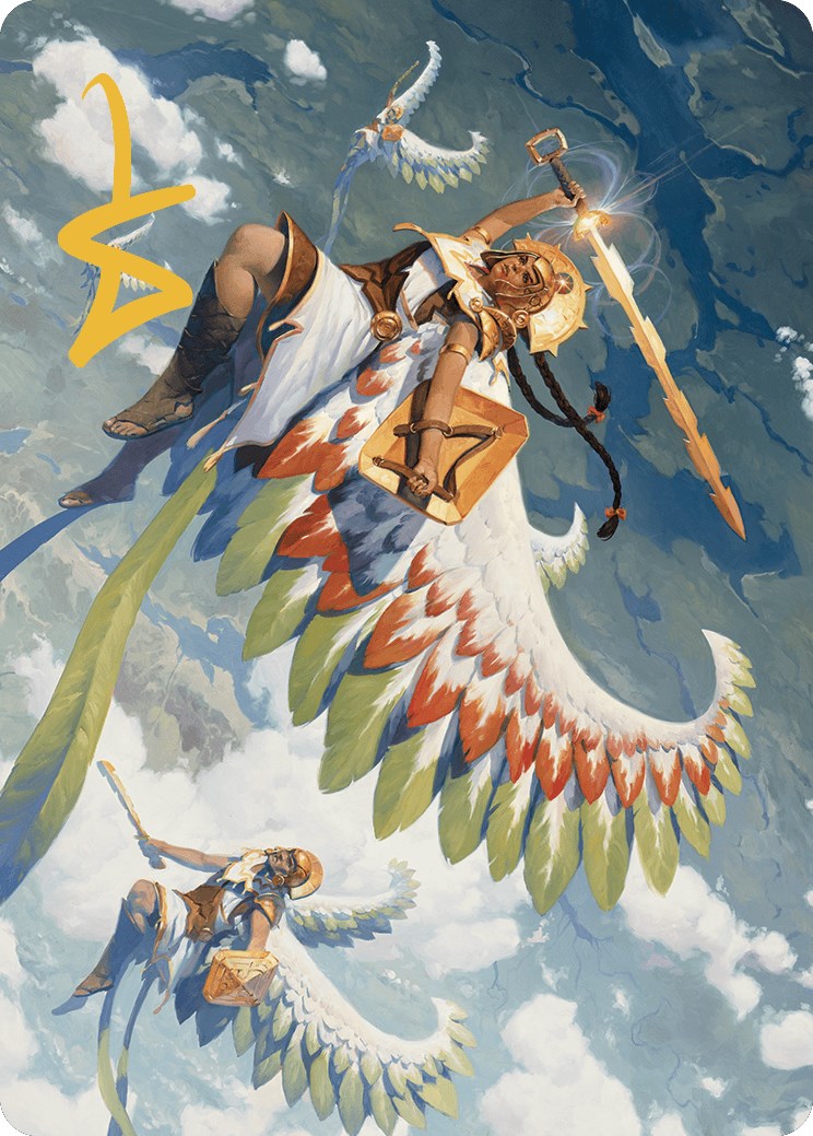Resplendent Angel Art Card (5/81) (Gold-Stamped Signature) [The Lost Caverns of Ixalan Art Series] | Lots Moore NSW
