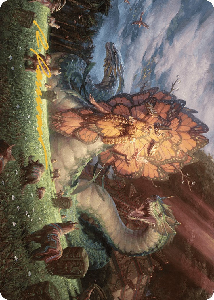 Ojer Kaslem, Deepest Growth Art Card (30/81) (Gold-Stamped Signature) [The Lost Caverns of Ixalan Art Series] | Lots Moore NSW