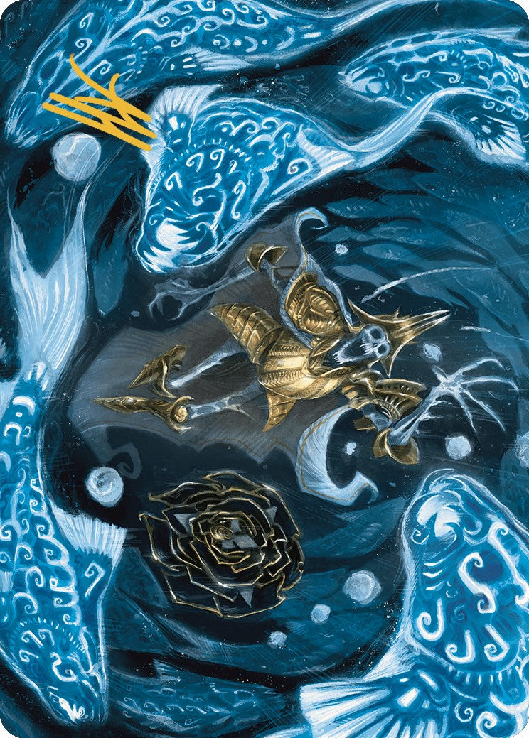 Eaten by Piranhas Art Card (Gold-Stamped Signature) [The Lost Caverns of Ixalan Art Series] | Lots Moore NSW