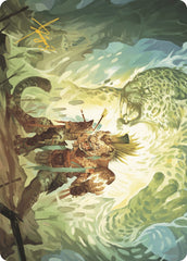Might of the Ancestors Art Card (Gold-Stamped Signature) [The Lost Caverns of Ixalan Art Series] | Lots Moore NSW