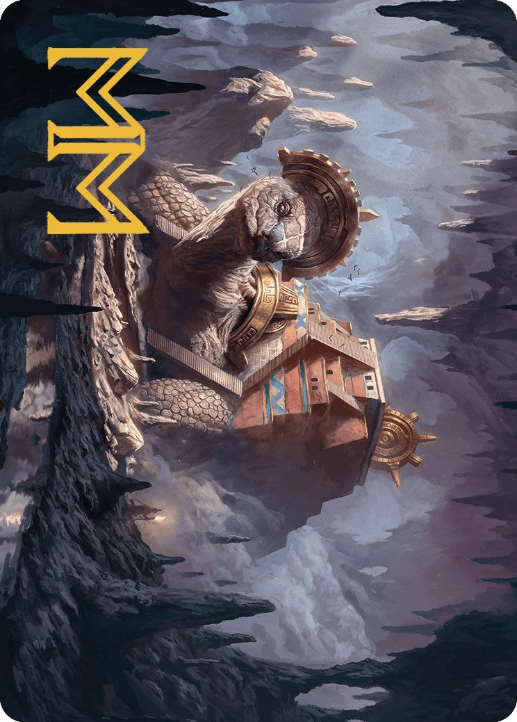 Bedrock Tortoise Art Card (Gold-Stamped Signature) [The Lost Caverns of Ixalan Art Series] | Lots Moore NSW