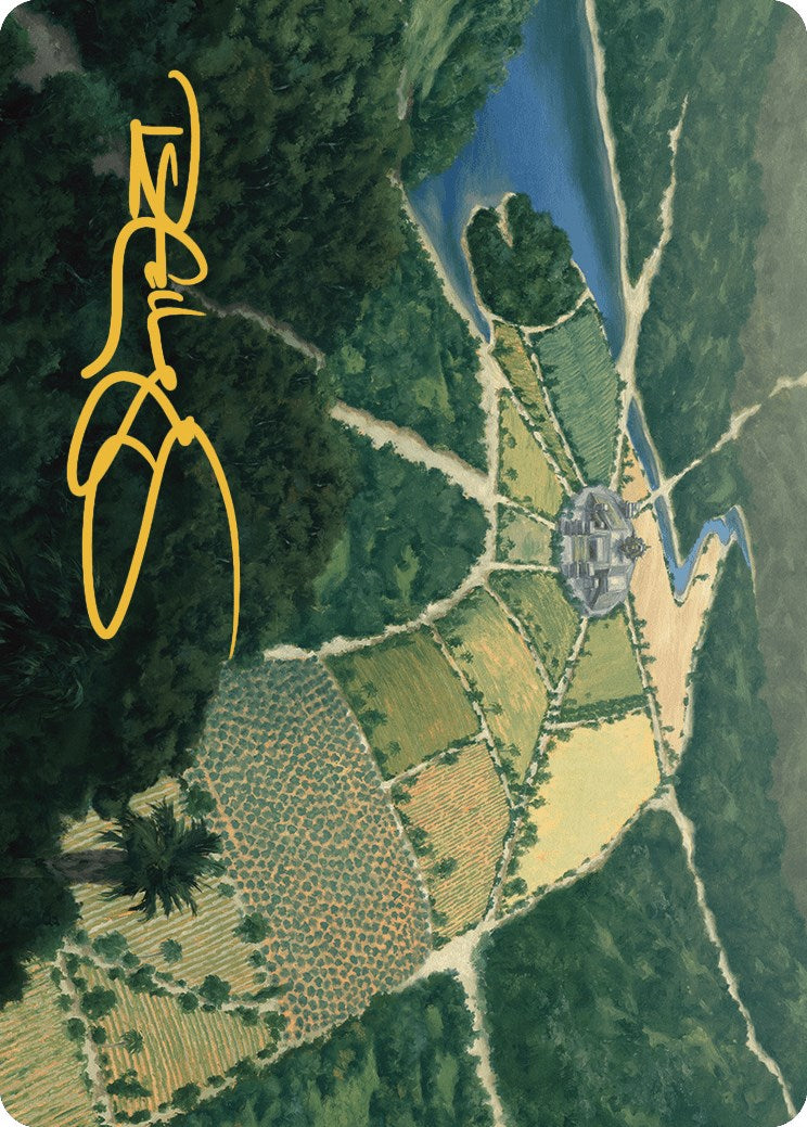 Restless Prairie Art Card (Gold-Stamped Signature) [The Lost Caverns of Ixalan Art Series] | Lots Moore NSW