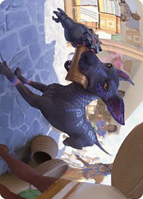 Mischievous Pup Art Card [The Lost Caverns of Ixalan Art Series] | Lots Moore NSW