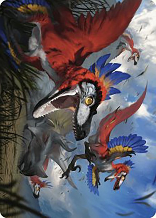 Wrathful Raptors Art Card [The Lost Caverns of Ixalan Art Series] | Lots Moore NSW