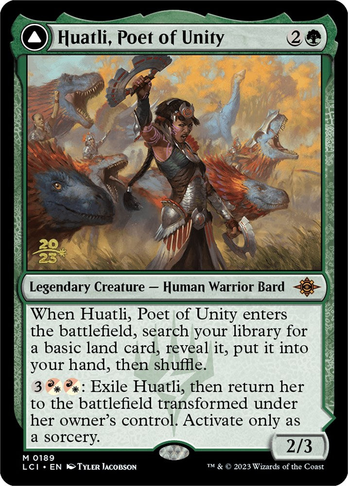 Huatli, Poet of Unity // Roar of the Fifth People [The Lost Caverns of Ixalan Prerelease Cards] | Lots Moore NSW