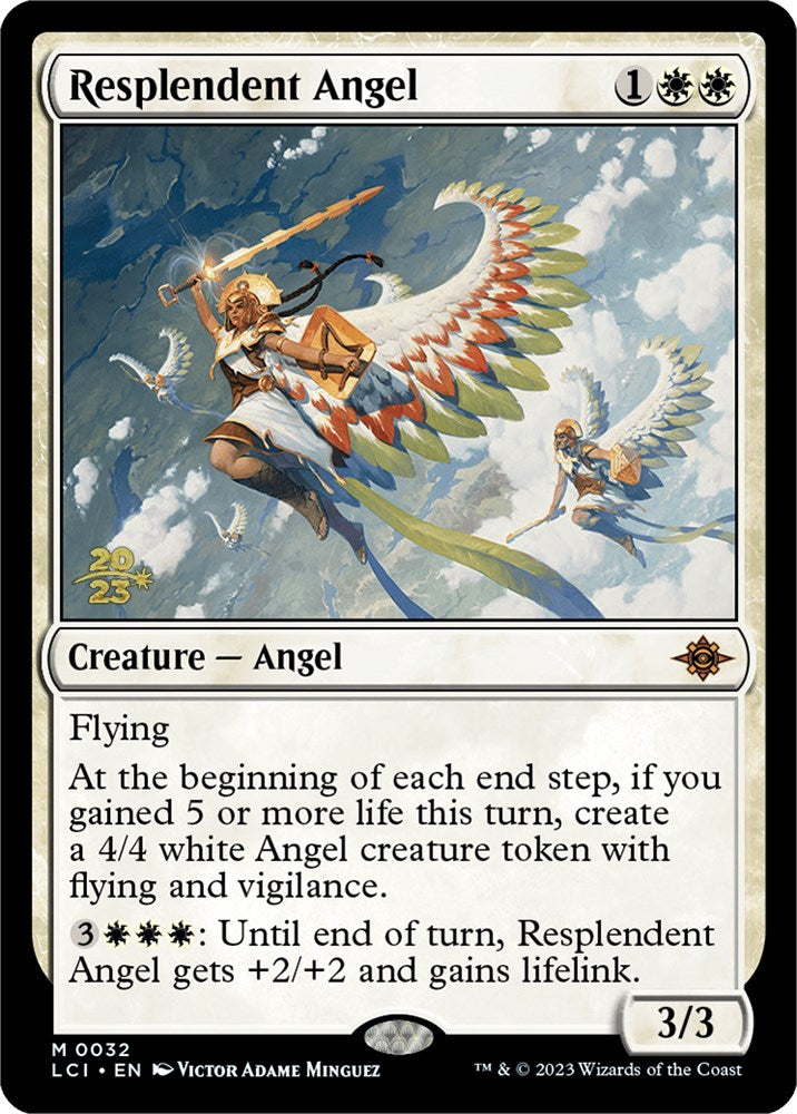 Resplendent Angel (LCI) [The Lost Caverns of Ixalan Prerelease Cards] | Lots Moore NSW