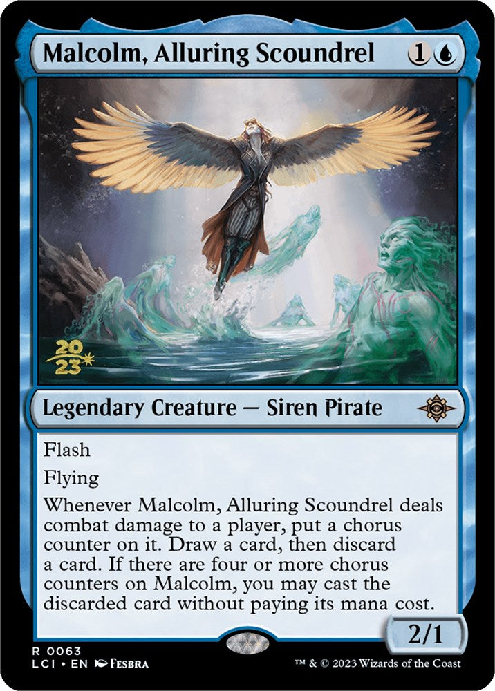 Malcolm, Alluring Scoundrel [The Lost Caverns of Ixalan Prerelease Cards] | Lots Moore NSW