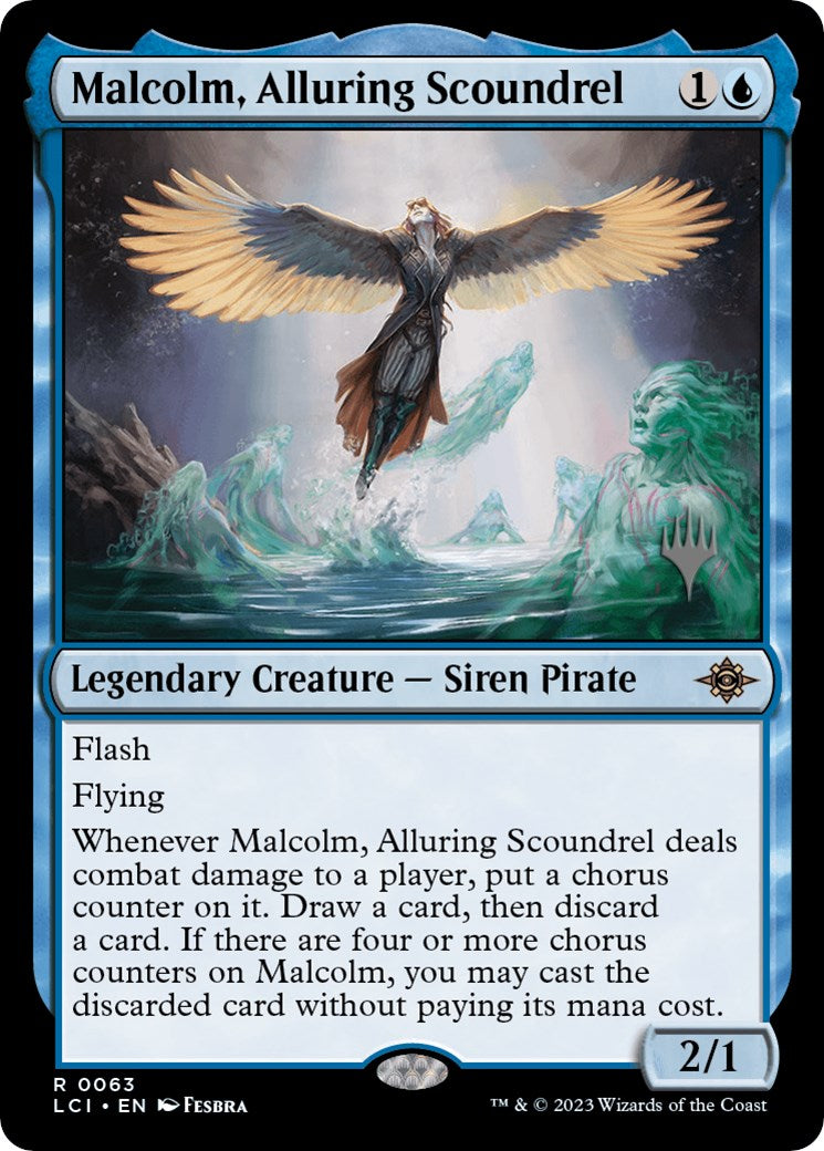 Malcolm, Alluring Scoundrel (Promo Pack) [The Lost Caverns of Ixalan Promos] | Lots Moore NSW