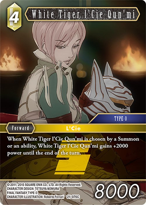 White Tiger l'Cie Qun'mi [Beyond Destiny] | Lots Moore NSW