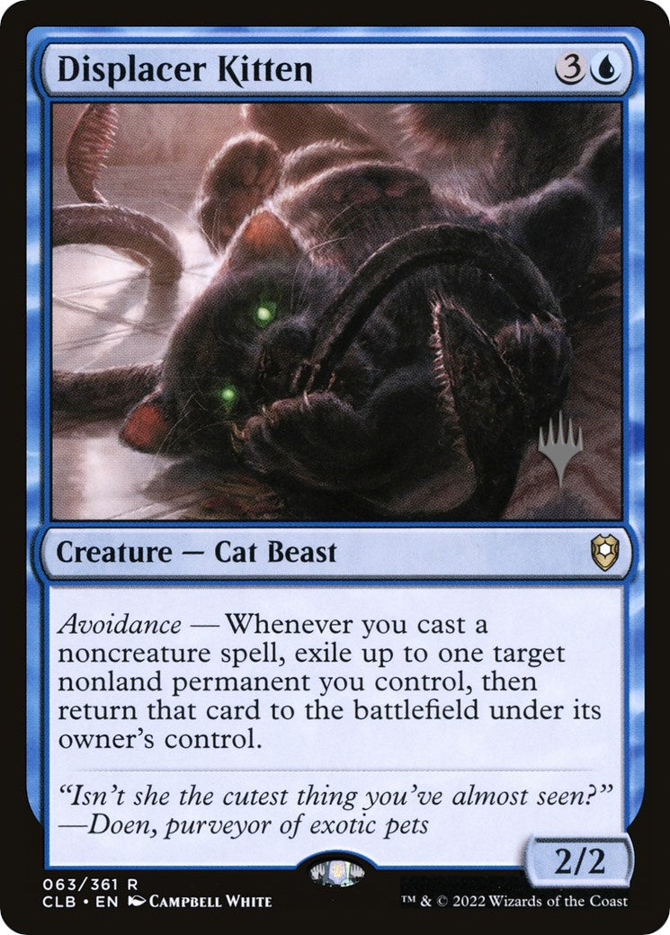 Displacer Kitten (Promo Pack) [Commander Legends: Battle for Baldur's Gate Promos] | Lots Moore NSW