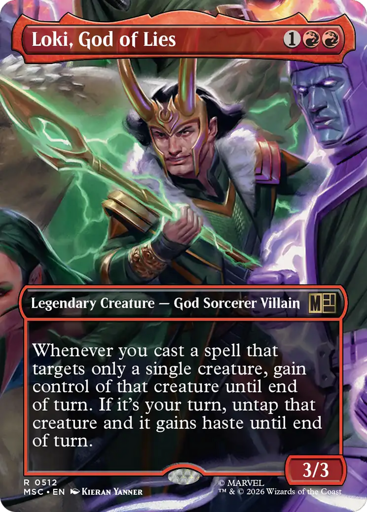 Loki, God of Lies (Borderless) [Marvel Super Heroes Commander] | Lots Moore NSW
