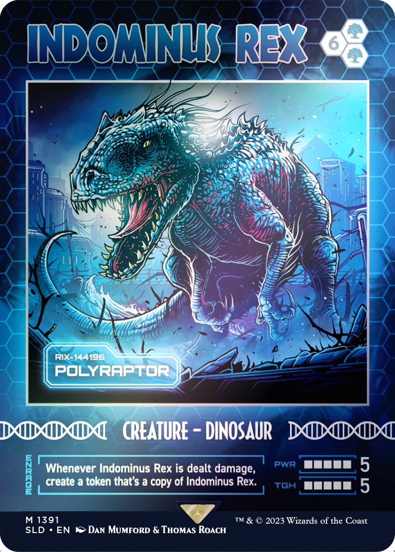 Indominus Rex - Polyraptor (Rainbow Foil) [Secret Lair Drop Series] | Lots Moore NSW