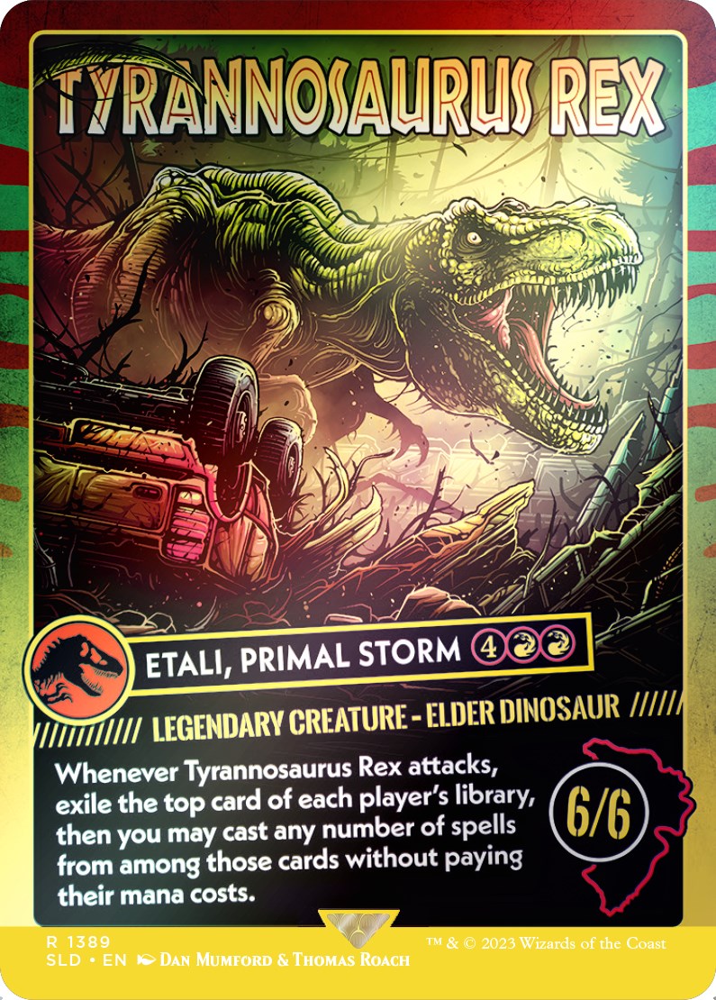 Tyrannosaurus Rex - Etali, Primal Storm (Rainbow Foil) [Secret Lair Drop Series] | Lots Moore NSW