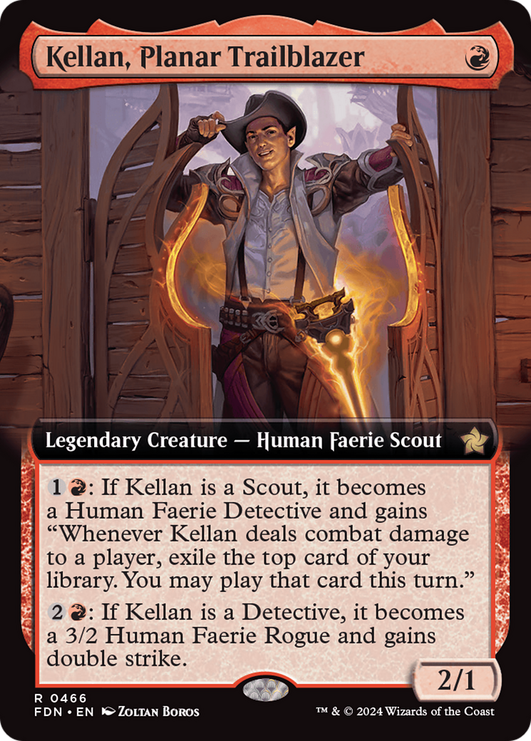 Kellan, Planar Trailblazer (Extended Art) [Foundations] | Lots Moore NSW