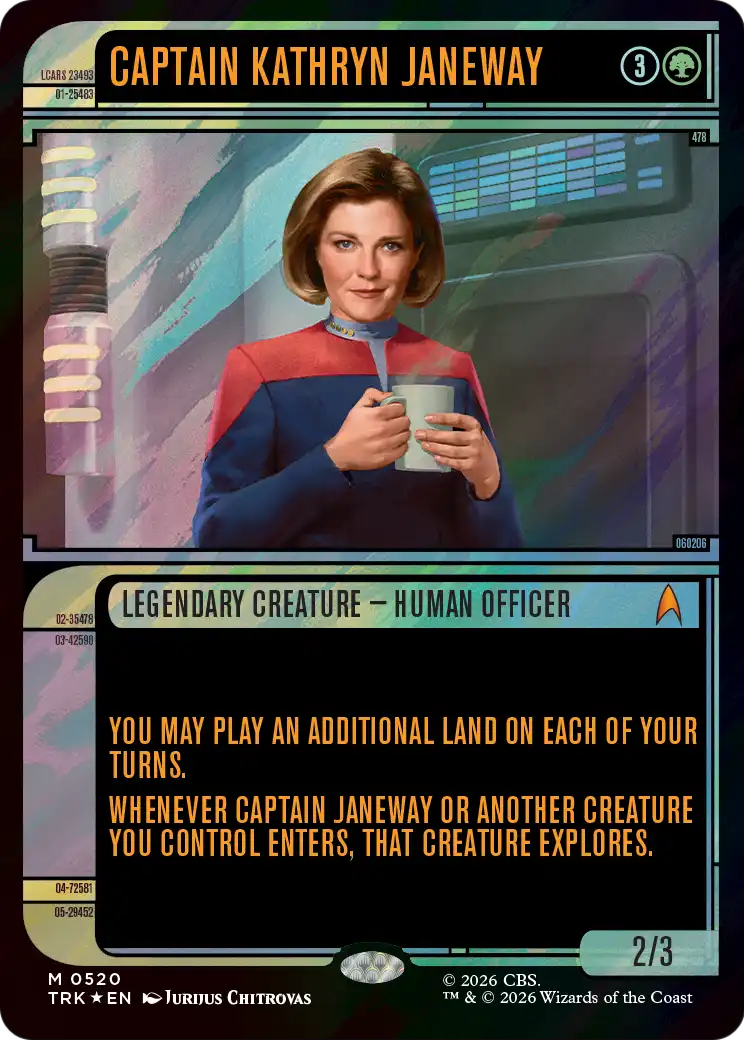 Captain Kathryn Janeway (Showcase) (Surge Foil) [Star Trek] | Lots Moore NSW