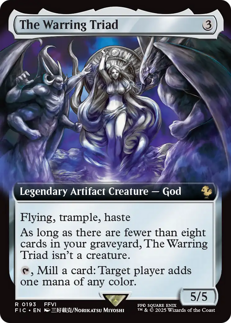The Warring Triad (Extended Art) [FINAL FANTASY Commander] | Lots Moore NSW