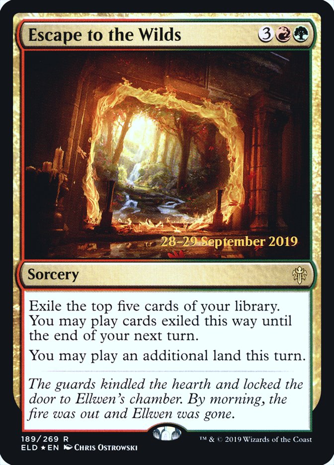 Escape to the Wilds [Throne of Eldraine Prerelease Promos] | Lots Moore NSW