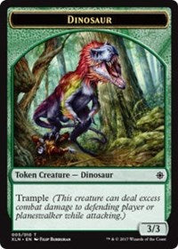 Dinosaur // Treasure (009) Double-Sided Token [Ixalan Tokens] | Lots Moore NSW