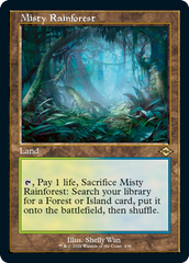 Misty Rainforest (Retro Foil Etched) [Modern Horizons 2] | Lots Moore NSW