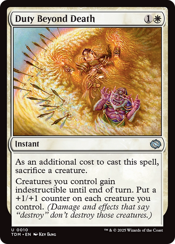 Duty Beyond Death [Tarkir: Dragonstorm] | Lots Moore NSW
