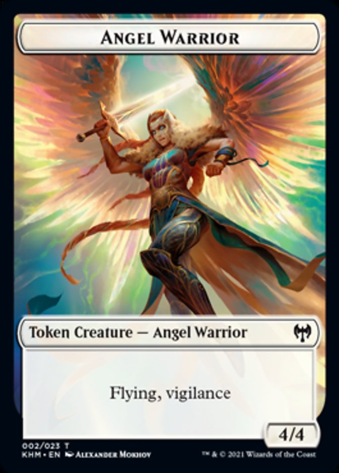 Angel Warrior Token [Kaldheim Tokens] | Lots Moore NSW