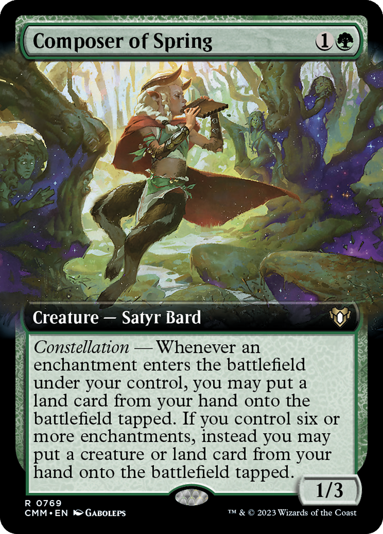 Composer of Spring (Extended Art) [Commander Masters] | Lots Moore NSW