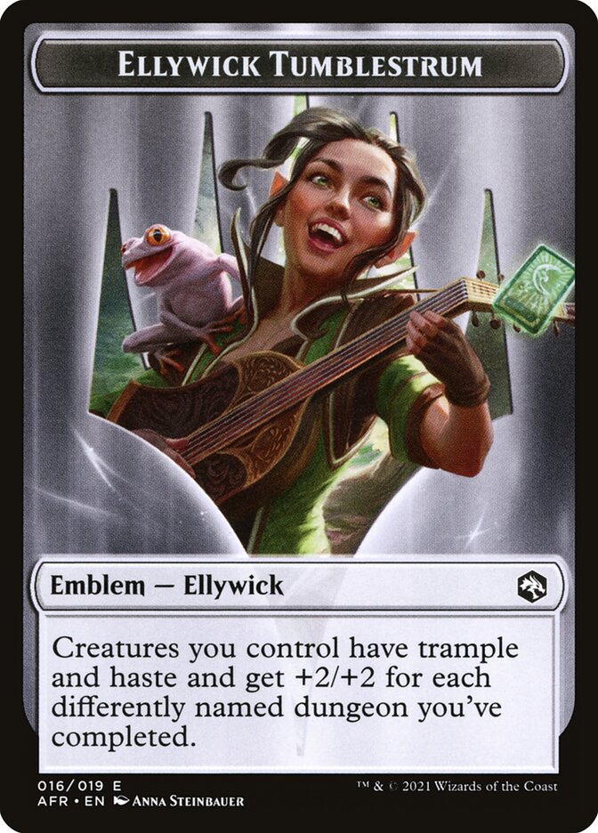 Devil // Ellywick Tumblestrum Emblem Double-Sided Token [Dungeons & Dragons: Adventures in the Forgotten Realms Tokens] | Lots Moore NSW