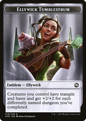 Devil // Ellywick Tumblestrum Emblem Double-Sided Token [Dungeons & Dragons: Adventures in the Forgotten Realms Tokens] | Lots Moore NSW