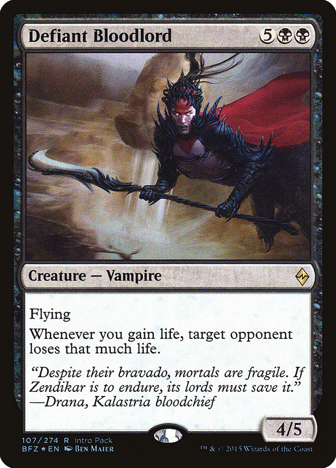 Defiant Bloodlord (Intro Pack) [Battle for Zendikar Promos] | Lots Moore NSW
