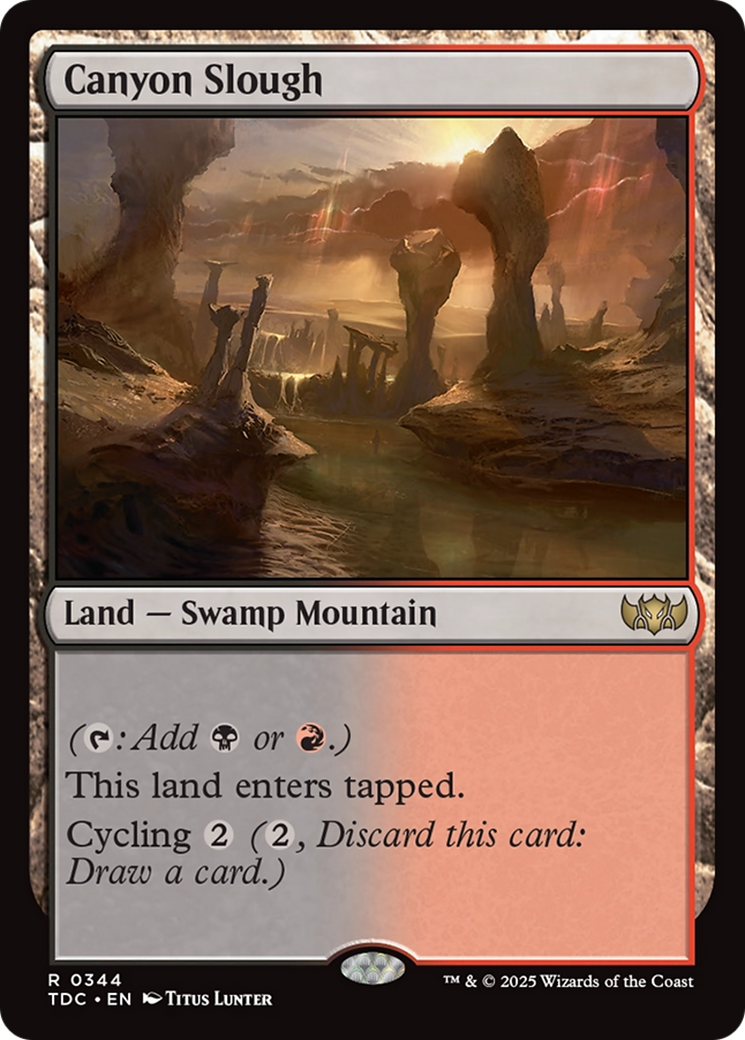 Canyon Slough [Tarkir: Dragonstorm Commander] | Lots Moore NSW
