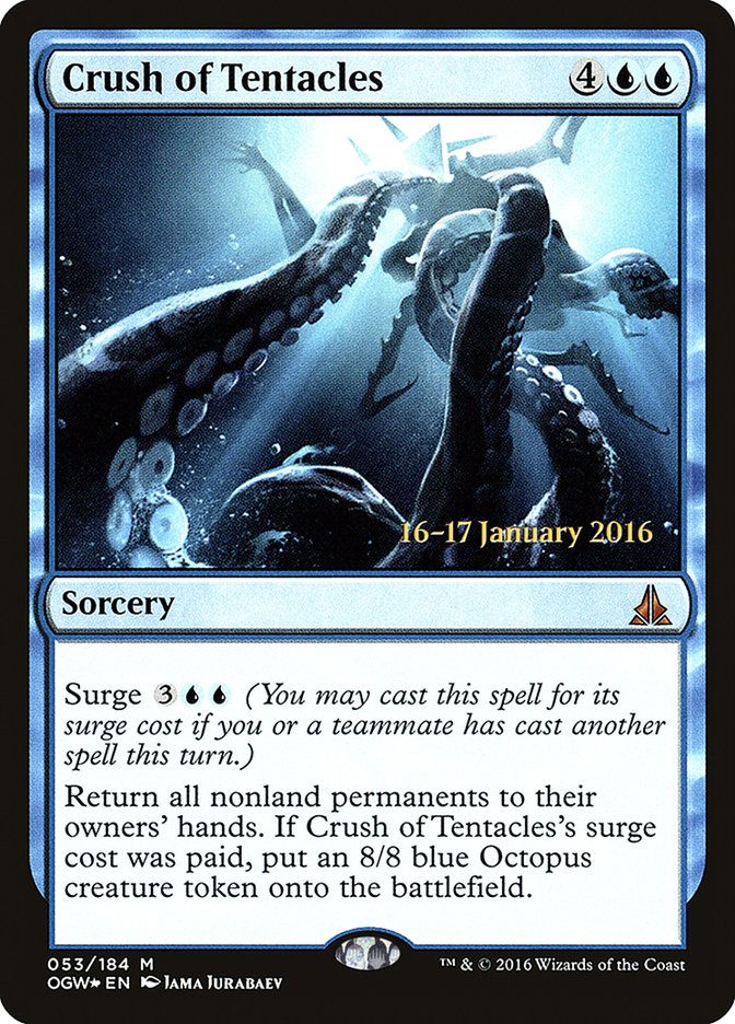 Crush of Tentacles [Oath of the Gatewatch Prerelease Promos] | Lots Moore NSW