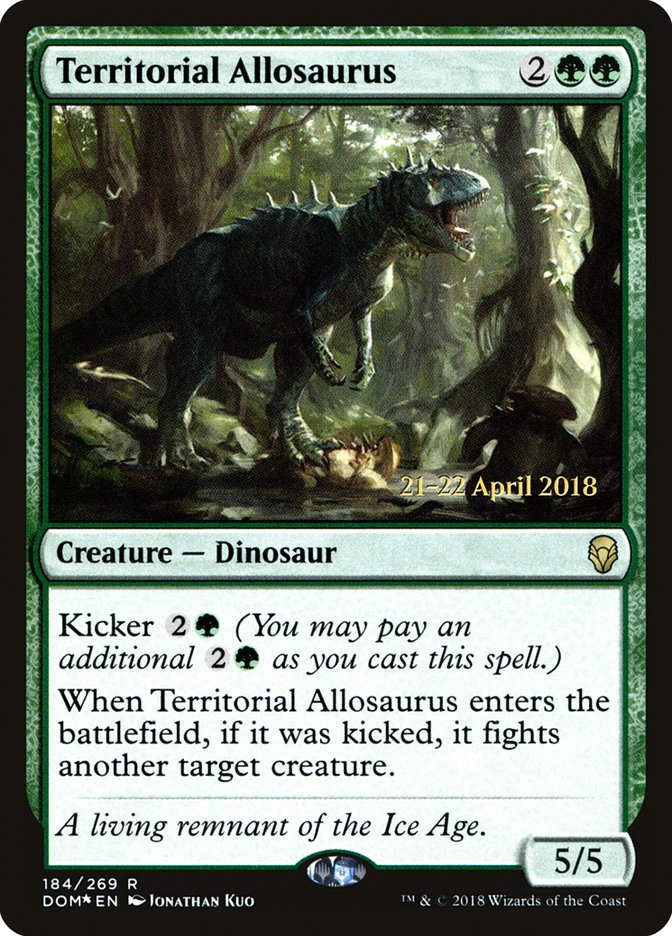 Territorial Allosaurus [Dominaria Prerelease Promos] | Lots Moore NSW