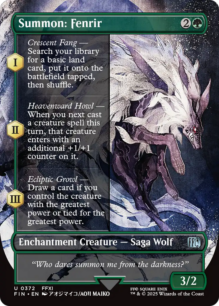 Summon: Fenrir (Borderless) [FINAL FANTASY] | Lots Moore NSW