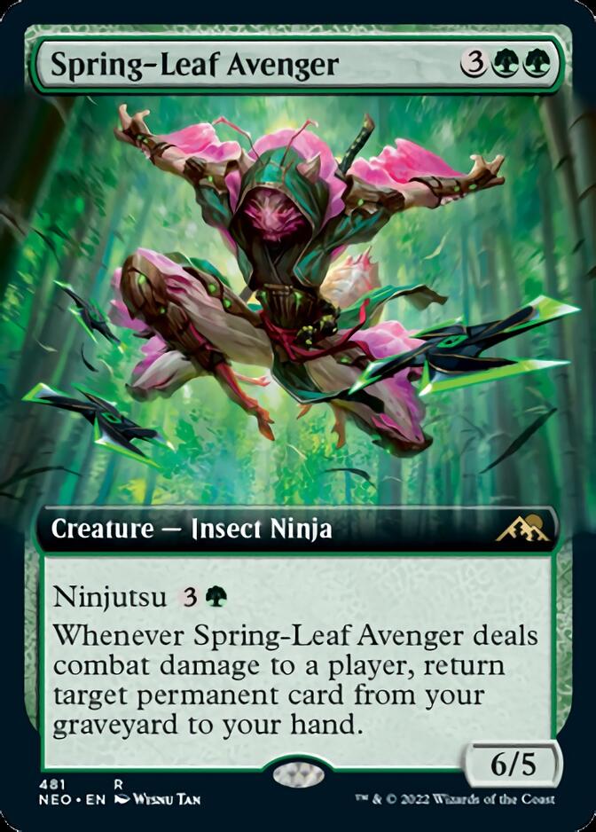 Spring-Leaf Avenger (Extended Art) [Kamigawa: Neon Dynasty] | Lots Moore NSW