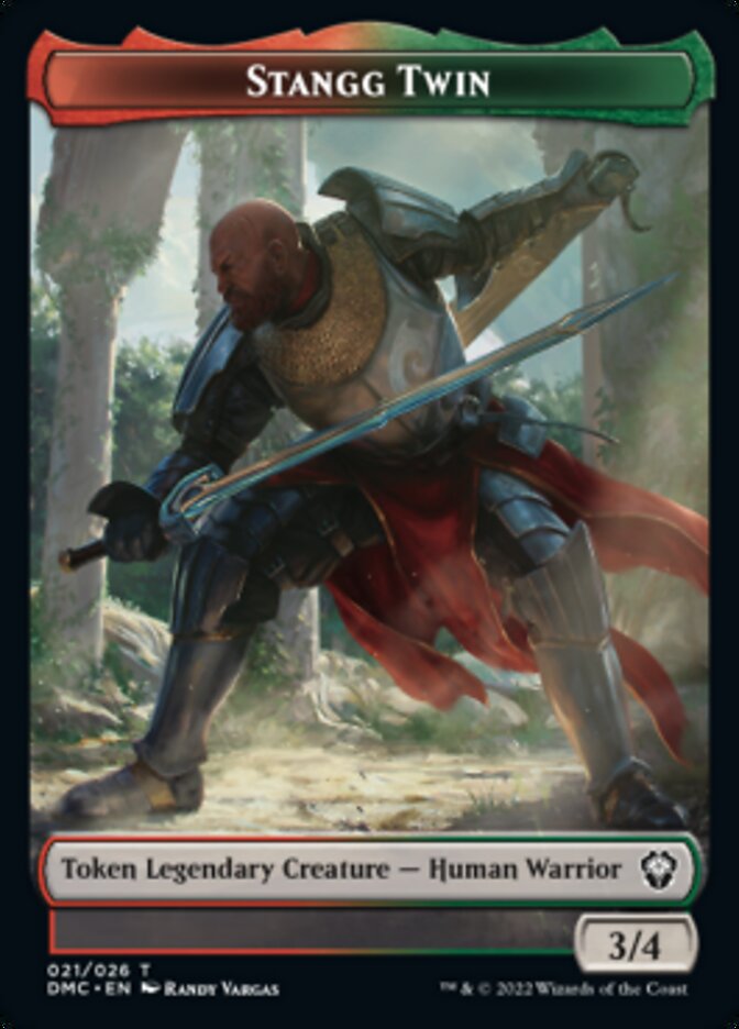 Bird (002) // Stangg Twin Double-Sided Token [Dominaria United Tokens] | Lots Moore NSW