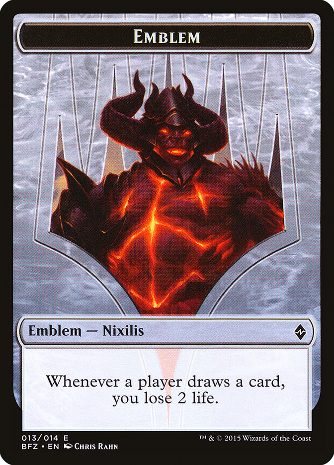 Ob Nixilis Reignited Emblem [Battle for Zendikar Tokens] | Lots Moore NSW