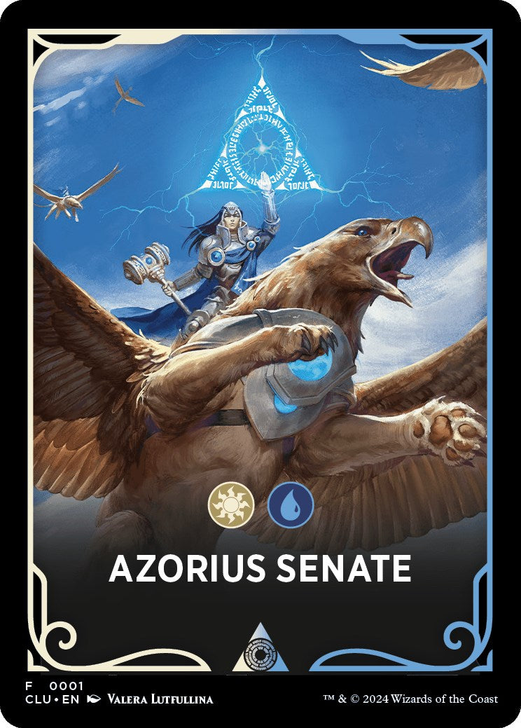 Azorius Senate Theme Card [Ravnica: Clue Edition Tokens] | Lots Moore NSW