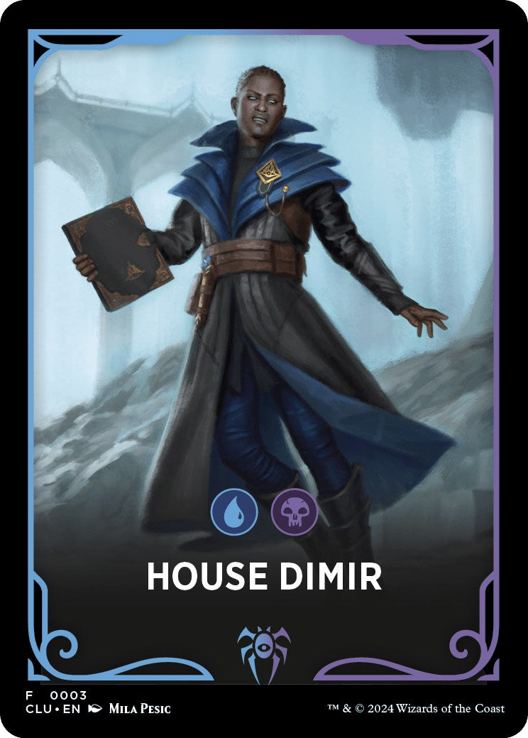 House Dimir Theme Card [Ravnica: Clue Edition Tokens] | Lots Moore NSW