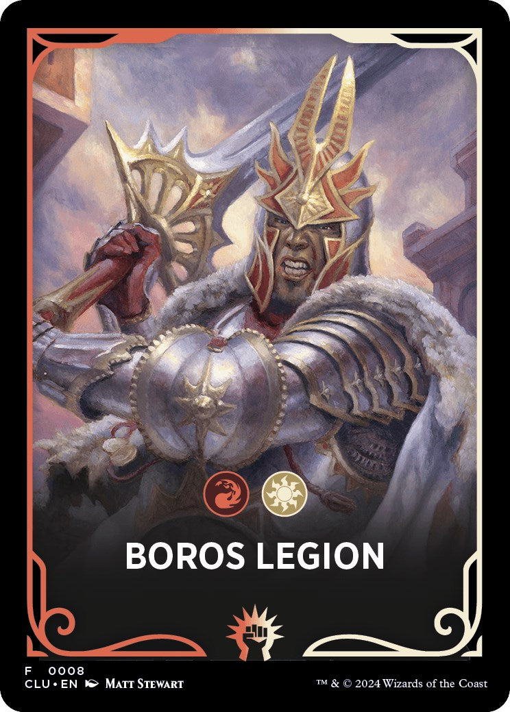Boros Legion Theme Card [Ravnica: Clue Edition Tokens] | Lots Moore NSW