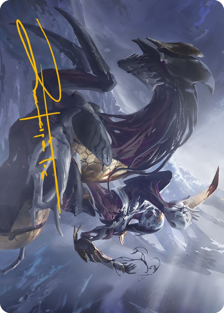 Ria Ivor, Bane of Bladehold Art Card (Gold-Stamped Signature) [Phyrexia: All Will Be One Art Series] | Lots Moore NSW