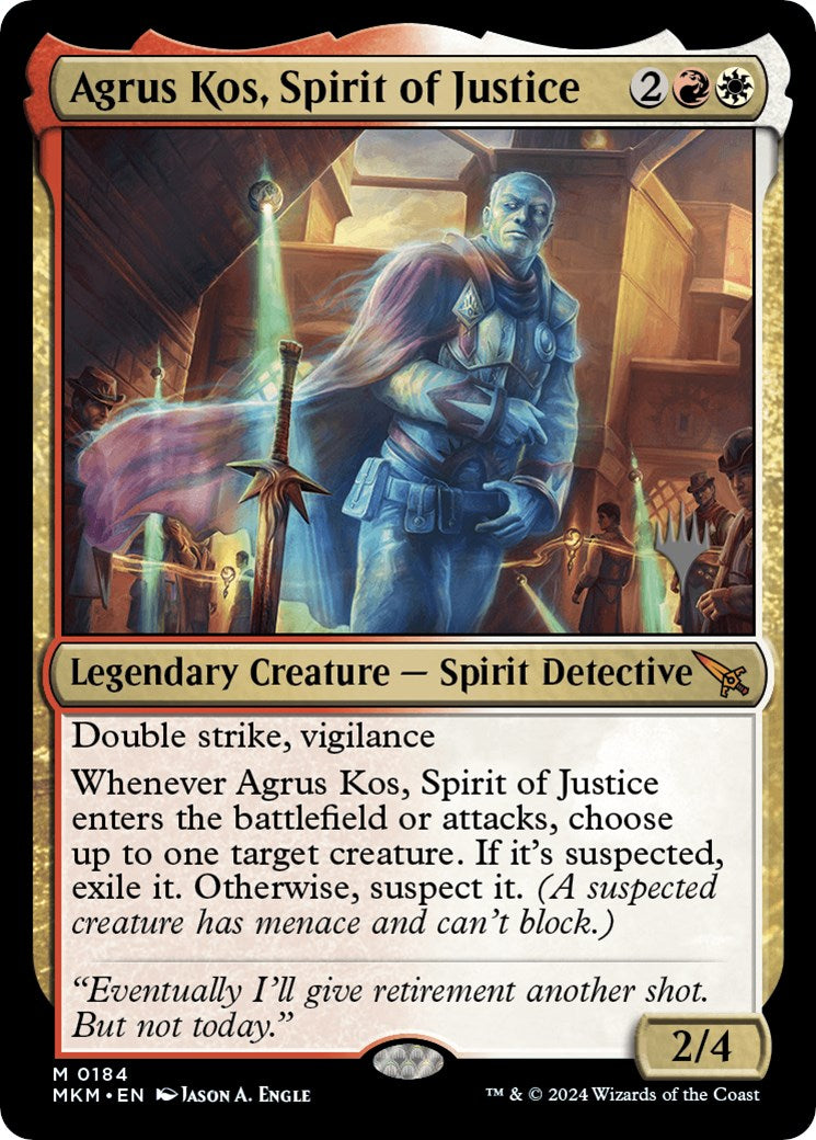 Agrus Kos, Spirit of Justice (Promo Pack) [Murders at Karlov Manor Promos] | Lots Moore NSW